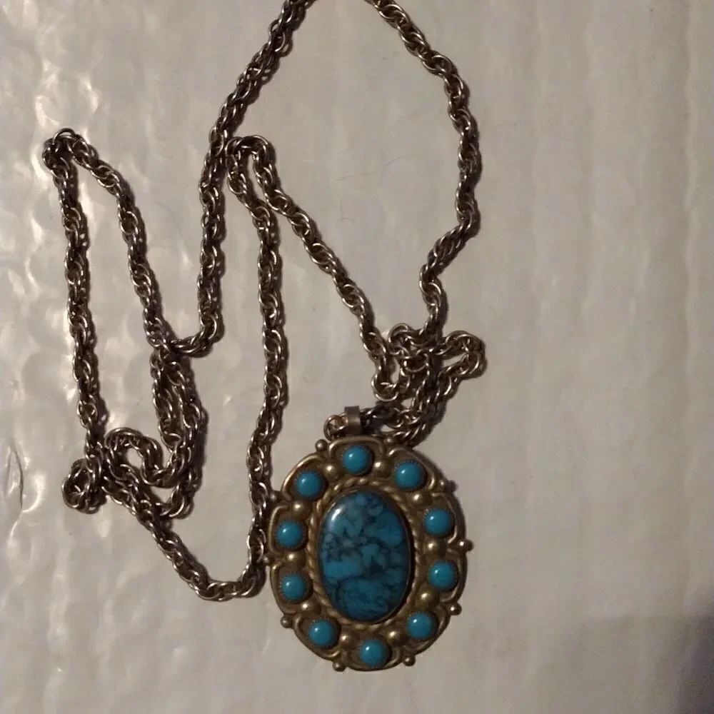 Vintage Nickel Silver Bell necklace